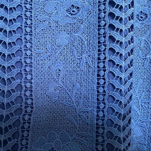 Nordstrom Royal Blue Macrame Dress, Medium - Picture 4 of 6